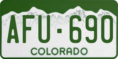 CO license plate AFU690