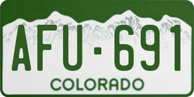 CO license plate AFU691