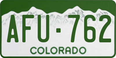 CO license plate AFU762