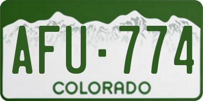 CO license plate AFU774