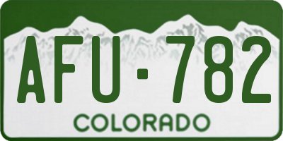 CO license plate AFU782