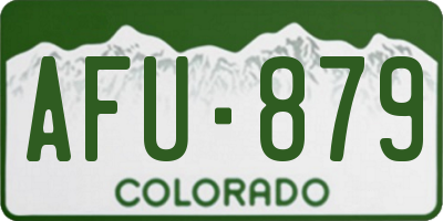 CO license plate AFU879