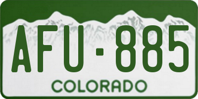 CO license plate AFU885