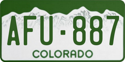 CO license plate AFU887