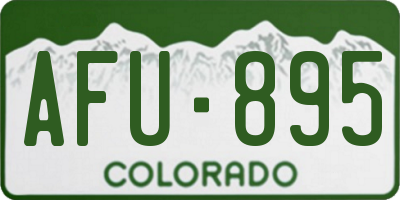 CO license plate AFU895