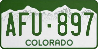 CO license plate AFU897
