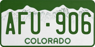 CO license plate AFU906