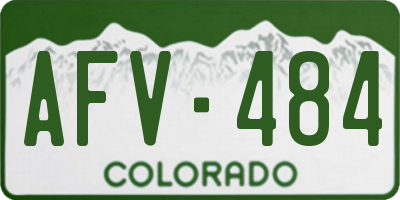 CO license plate AFV484