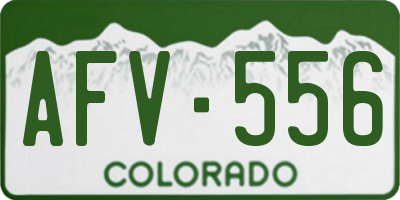 CO license plate AFV556