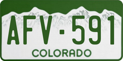 CO license plate AFV591