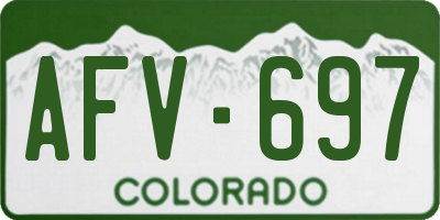 CO license plate AFV697