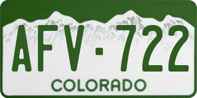 CO license plate AFV722