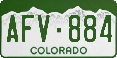 CO license plate AFV884