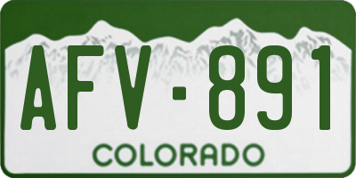 CO license plate AFV891