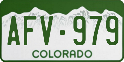 CO license plate AFV979