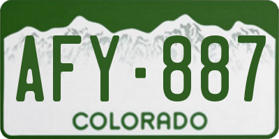 CO license plate AFY887