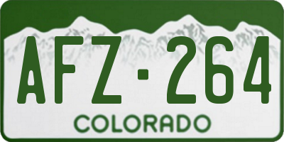 CO license plate AFZ264