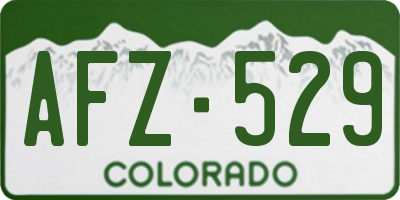 CO license plate AFZ529