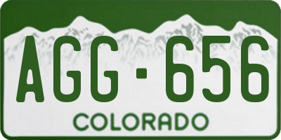 CO license plate AGG656