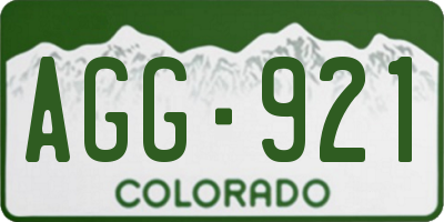 CO license plate AGG921