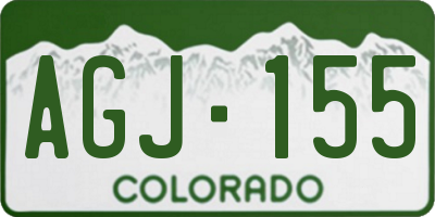 CO license plate AGJ155