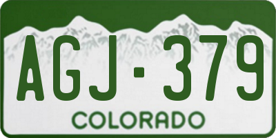 CO license plate AGJ379