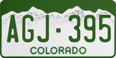 CO license plate AGJ395