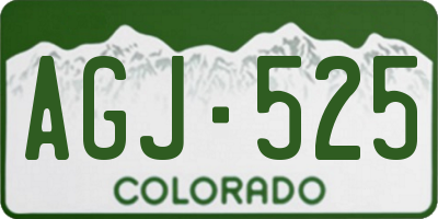 CO license plate AGJ525