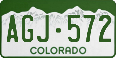 CO license plate AGJ572