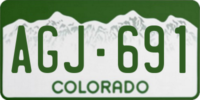CO license plate AGJ691