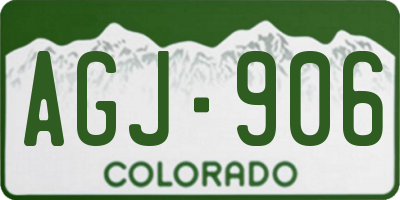 CO license plate AGJ906