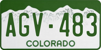 CO license plate AGV483