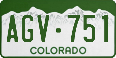 CO license plate AGV751