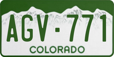 CO license plate AGV771