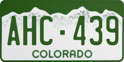 CO license plate AHC439