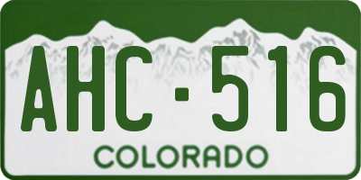 CO license plate AHC516