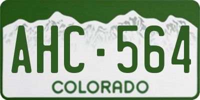 CO license plate AHC564