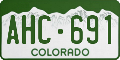 CO license plate AHC691