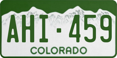 CO license plate AHI459