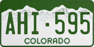 CO license plate AHI595