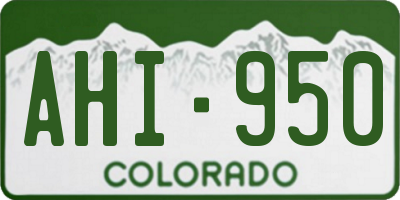 CO license plate AHI950