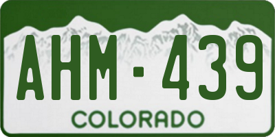 CO license plate AHM439