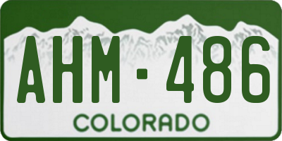 CO license plate AHM486