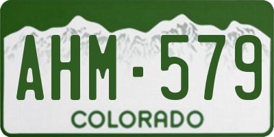 CO license plate AHM579