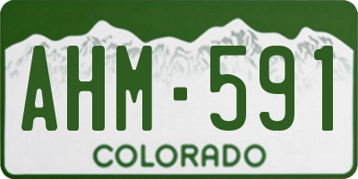CO license plate AHM591