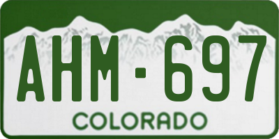 CO license plate AHM697