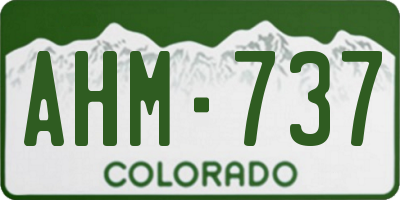 CO license plate AHM737