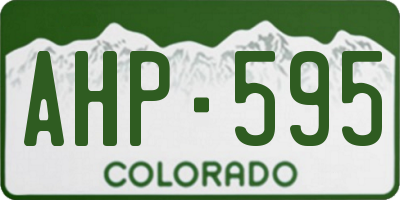 CO license plate AHP595