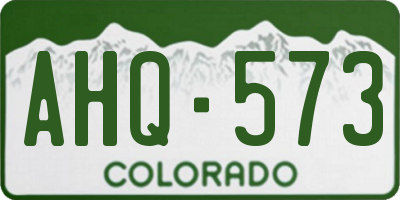 CO license plate AHQ573
