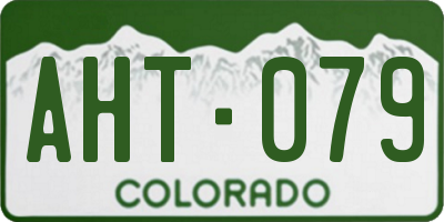 CO license plate AHT079